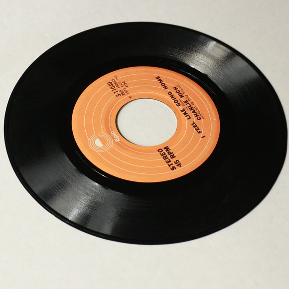 Charlie Rich - The Most Beautiful Girl / I Feel Like Going Home 45rpm 7" Single - Picture 3 of 9